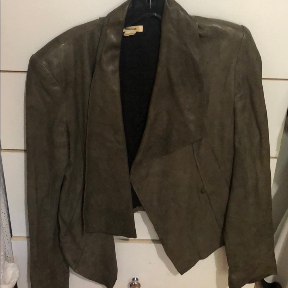 Helmet Lang genuine leather jacket